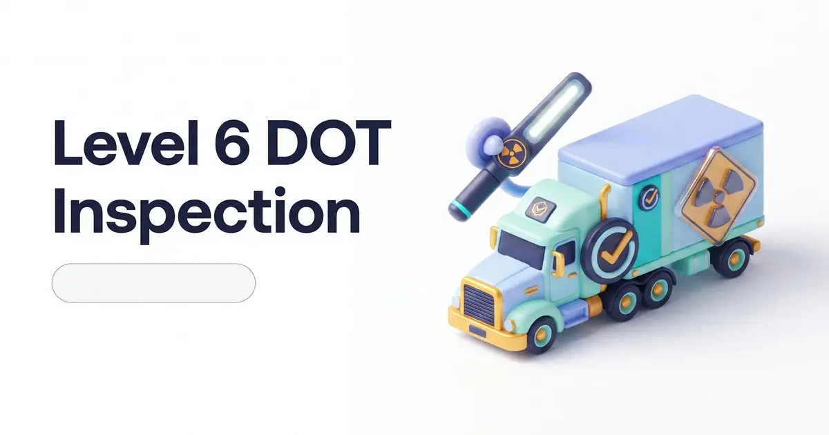 level 6 dot inspection radioactive shipments