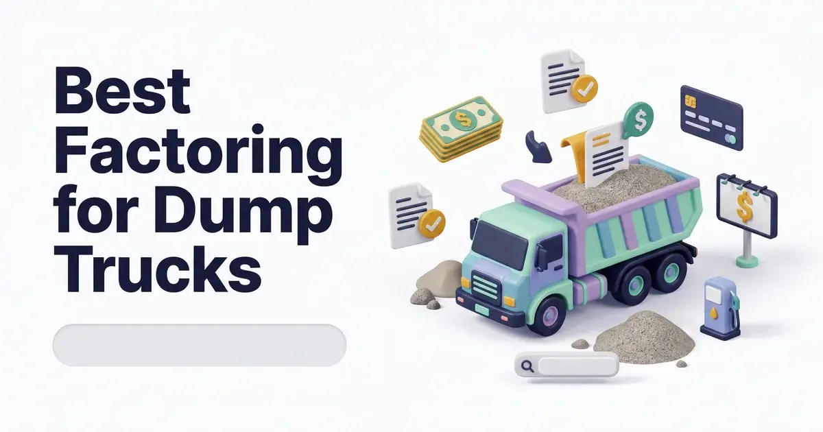 dump truck factoring comparison and rates