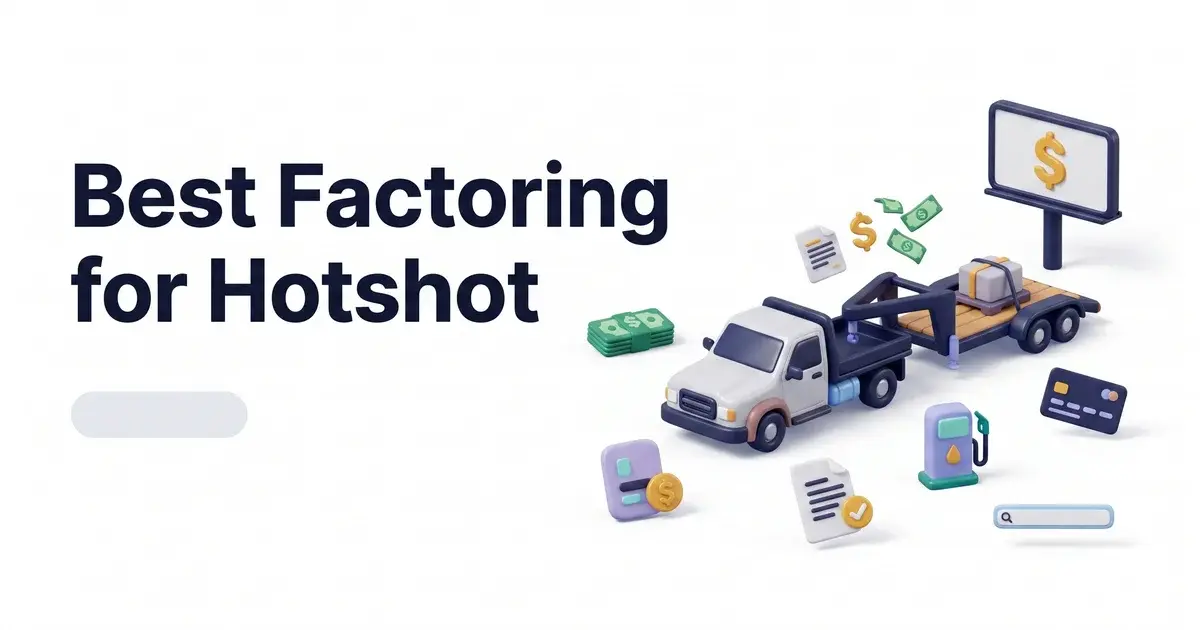 hotshot trucking factoring comparison and rates