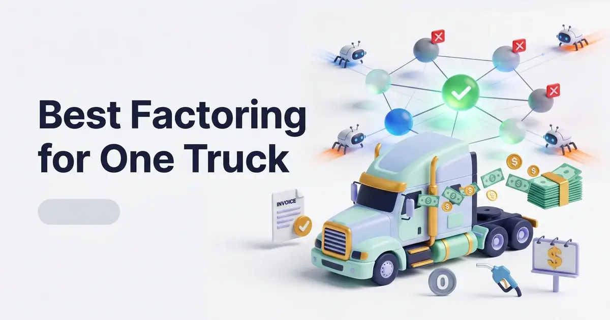 single truck owner-operator factoring comparison and rates