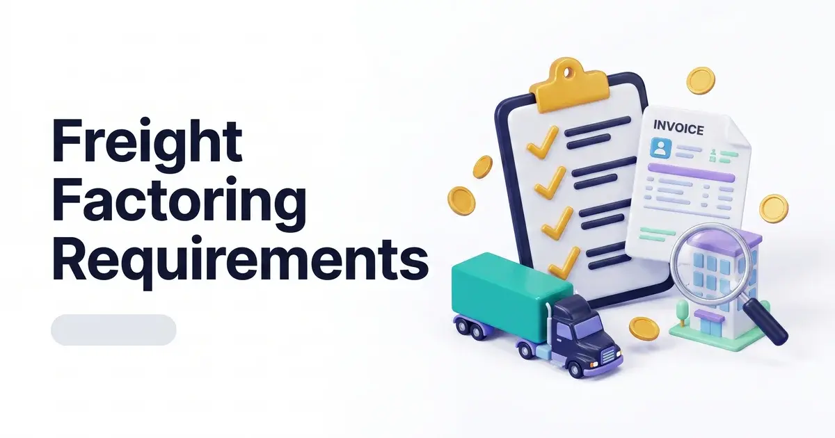 freight factoring requirements and how to qualify