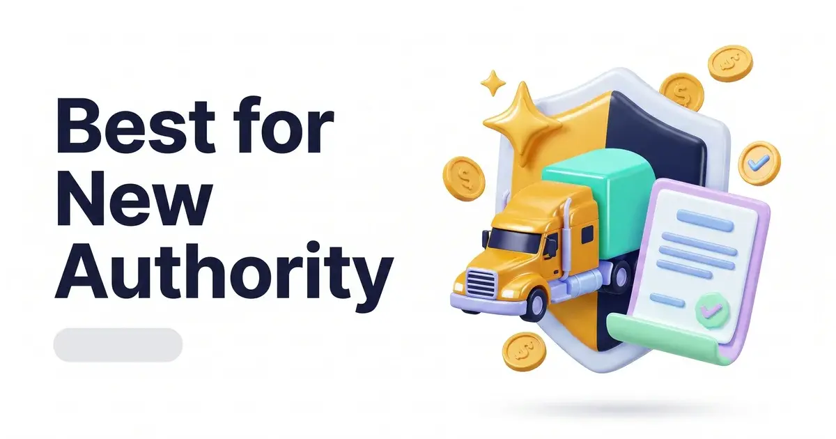 best truck insurance for new authority carriers
