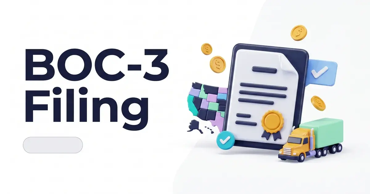 boc-3 filing definition and process agent