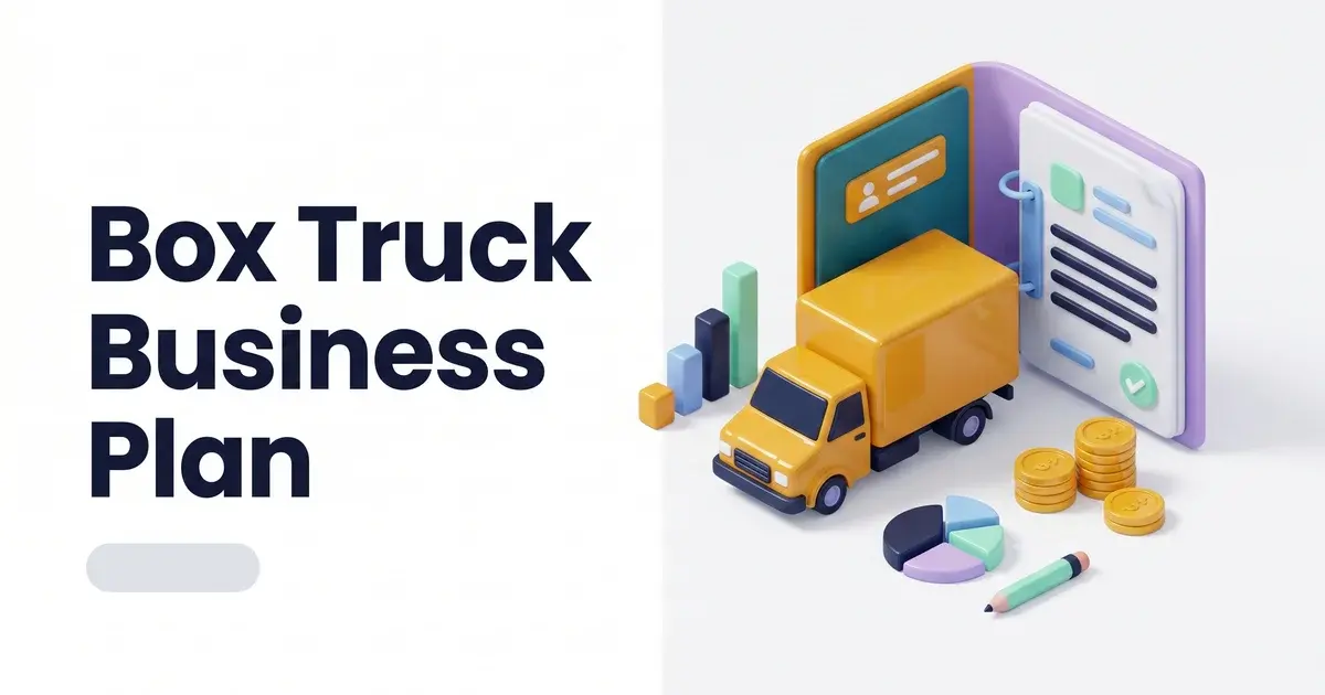 box truck business plan template and projections