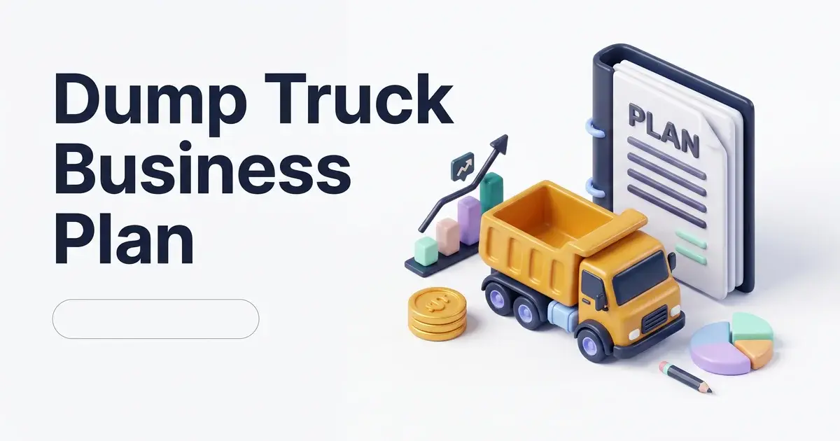 dump truck business plan template and projections