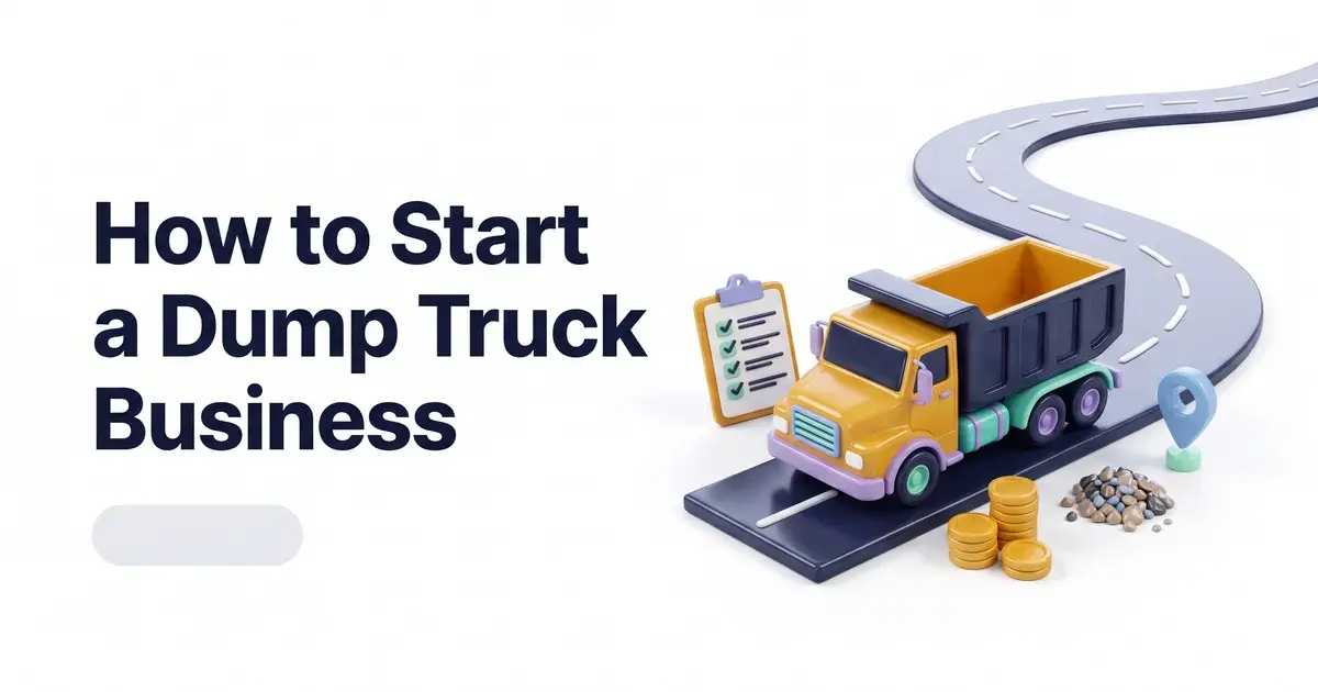 how to start a dump truck business