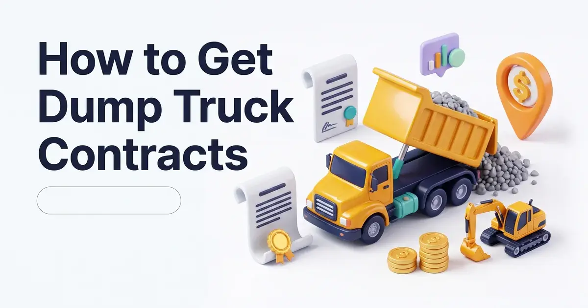 how to get dump truck contracts and bidding