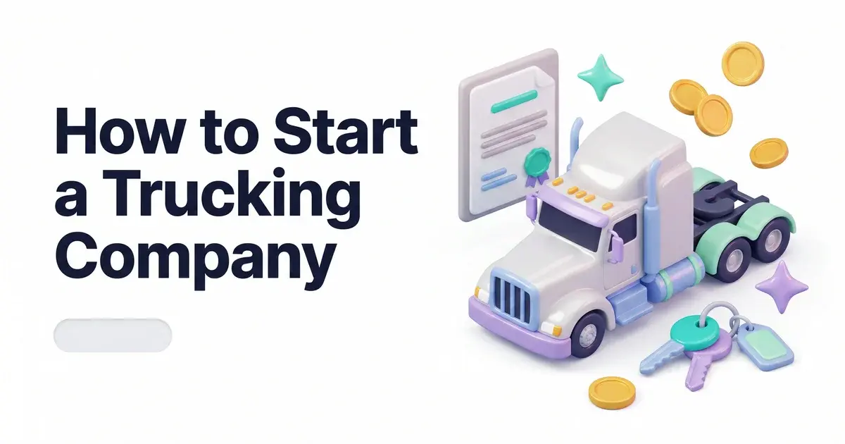 how to start a trucking company